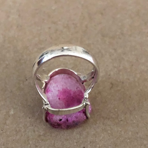 Pink Geode Ring - Picture 4 of 6